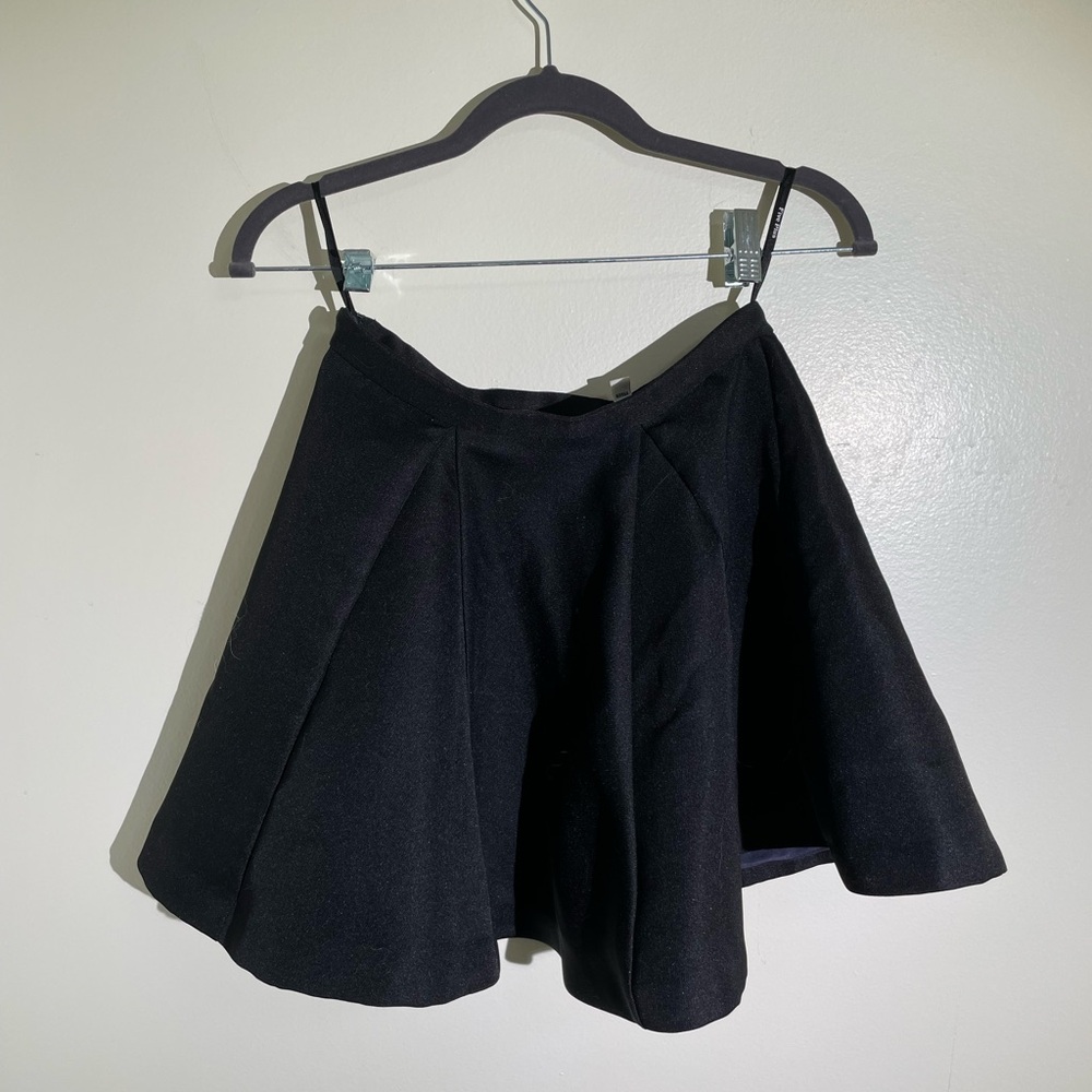 Black mini skirt